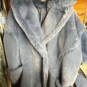 Worthington Soft Blue Teddy Jacket